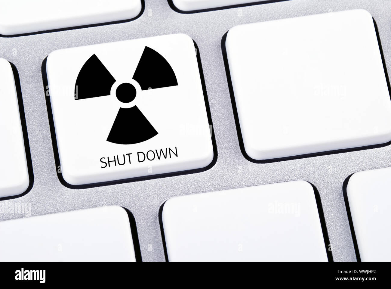 Shut Down Keyboard Stock Photo - Alamy