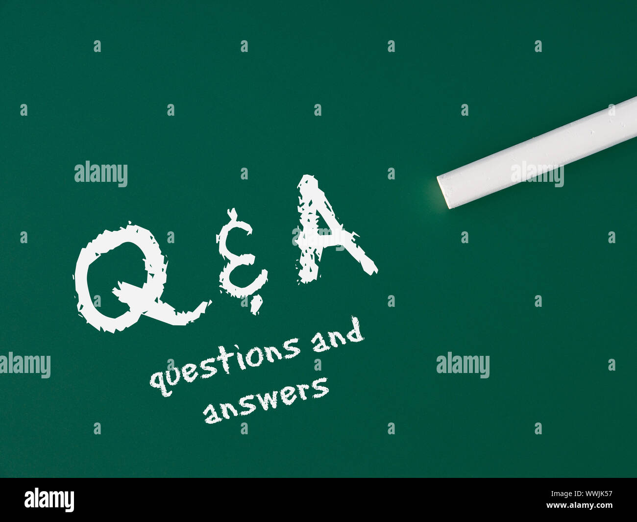 Q A Questions and Answers Stock Photo Alamy
