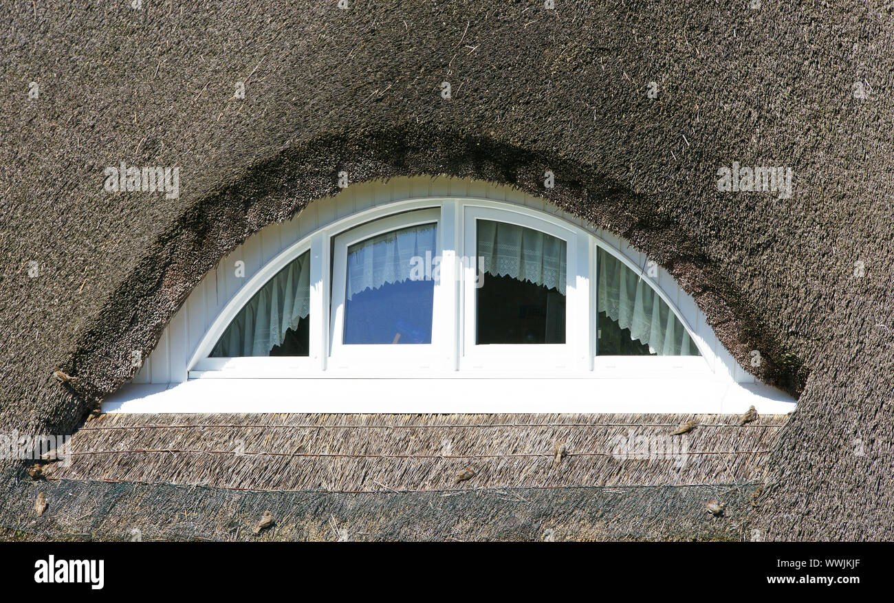 Reed Roof Window Stock Photo - Alamy