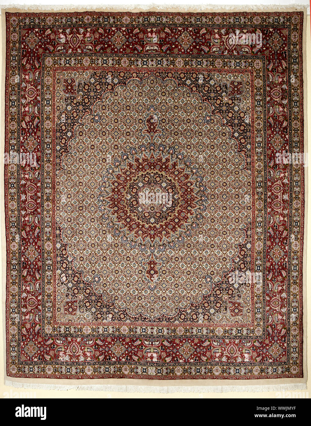 Arabic carpet colorful persian islamic handcraft handmade Stock Photo