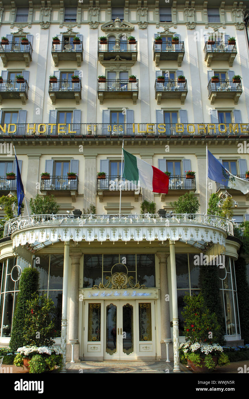 Grand Hotel Des Iles Borromees, Stresa, Italy Stock Photo