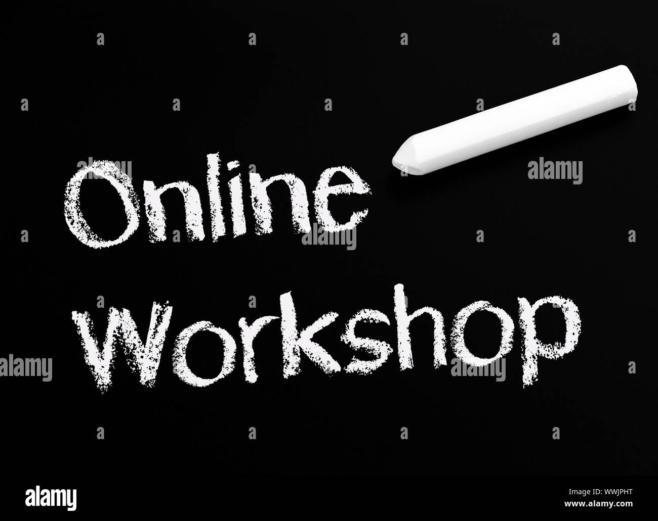 Online Workshop Stock Photo