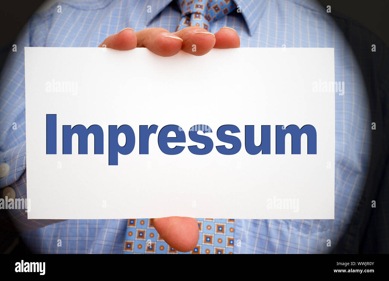 Impressum Stock Photo - Alamy