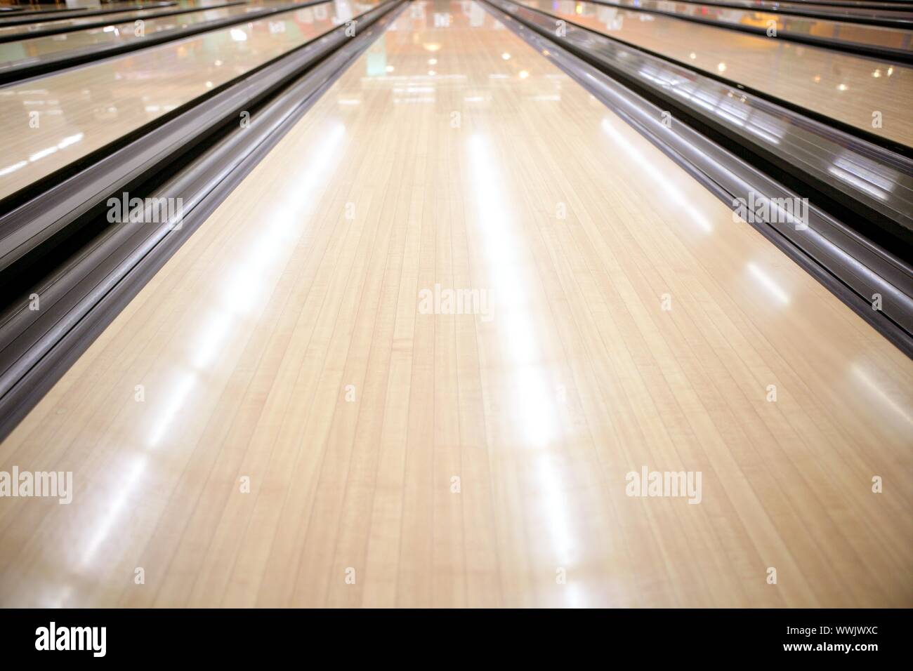 Bowling Lane And Pins Stock Photos Bowling Lane And Pins Stock