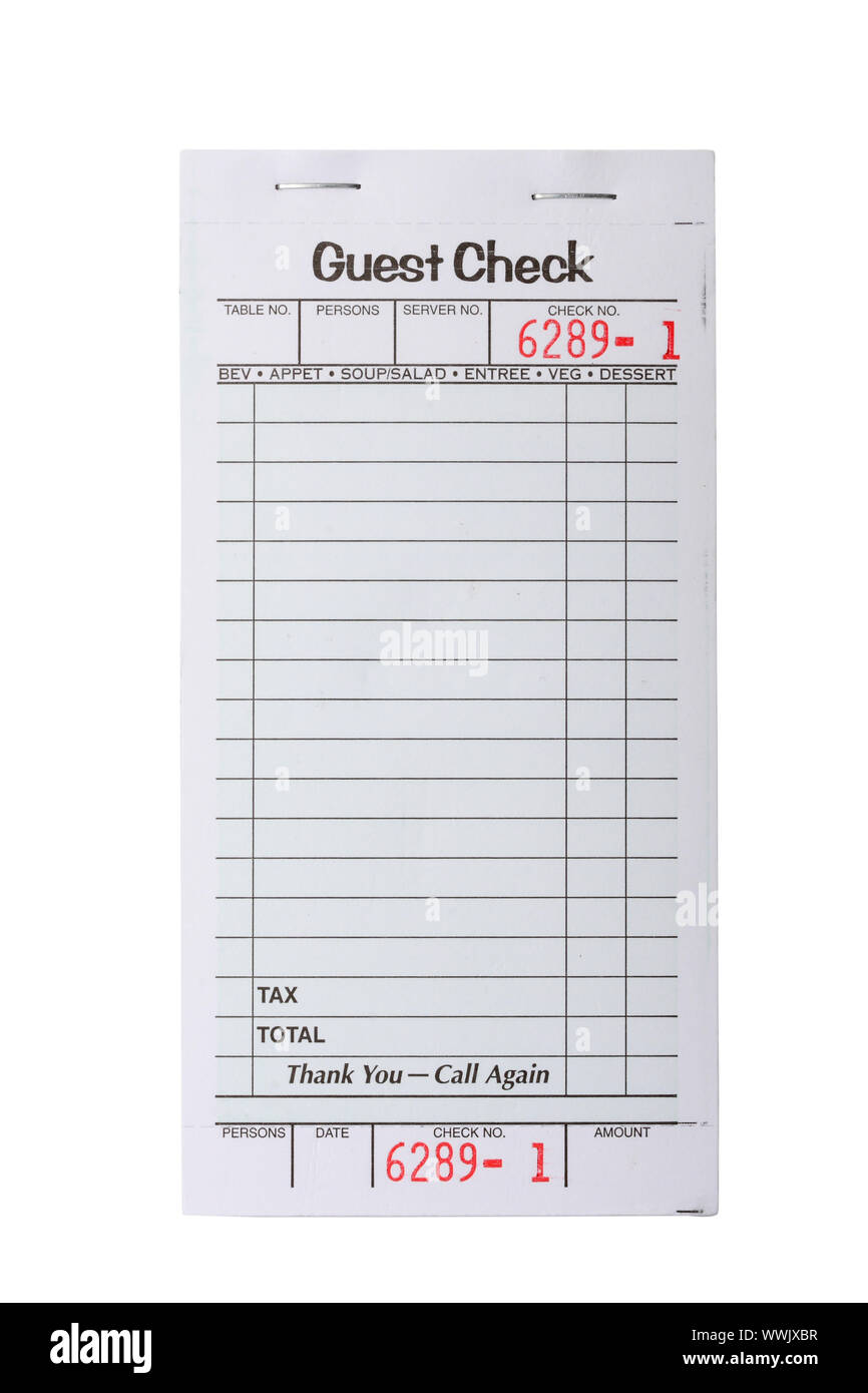 Restaurant invoice hi-res stock photography and images - Alamy, image size:866x1390