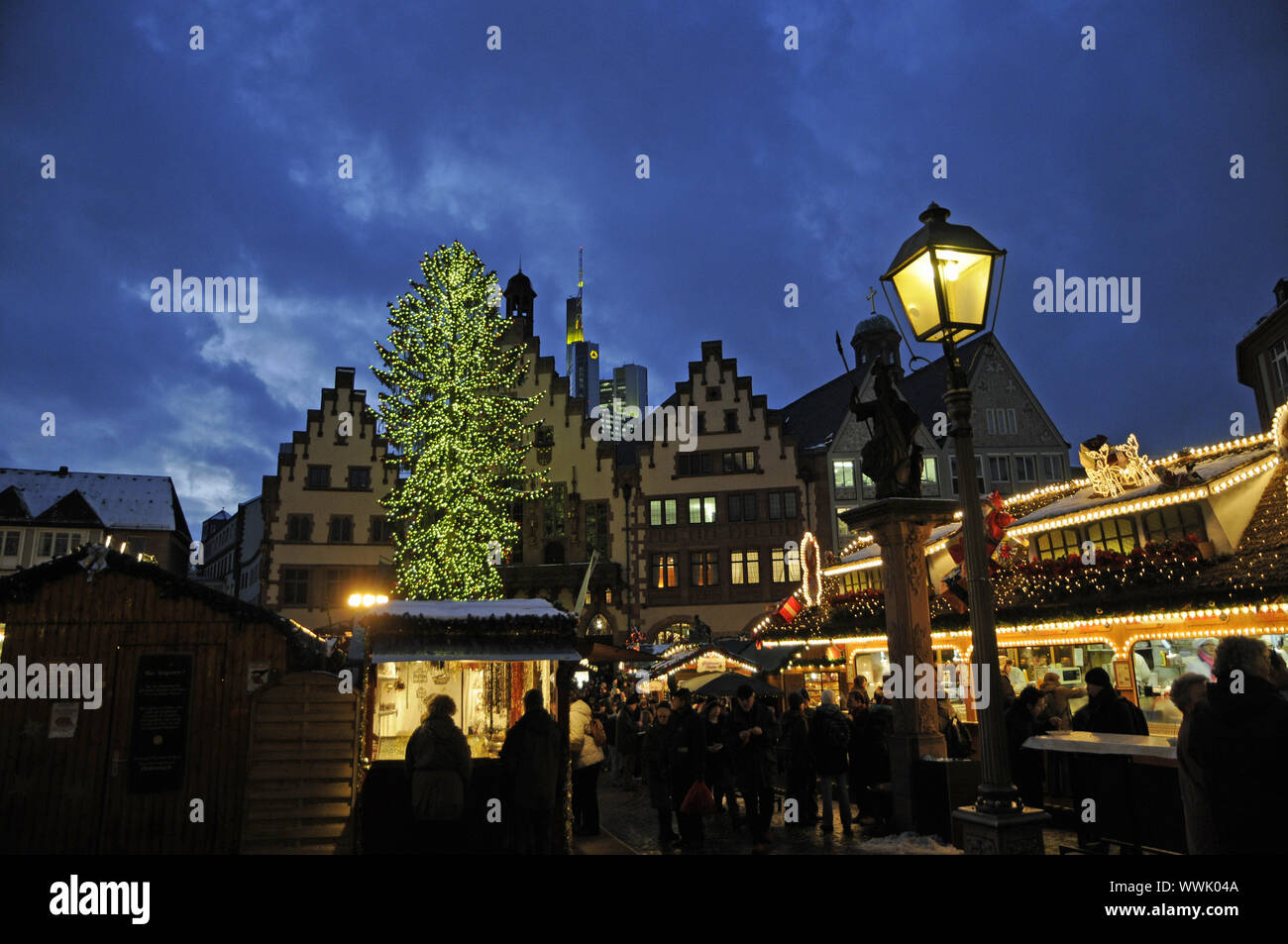 Christmas market in Frankfurt, Germany Stock Photo Alamy