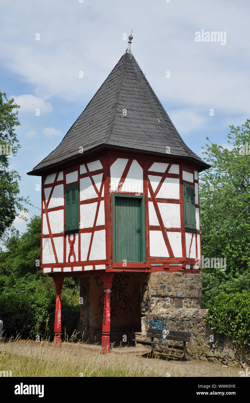 Tower of the city wall in Hanau-Steinheim Stock Photo - Alamy