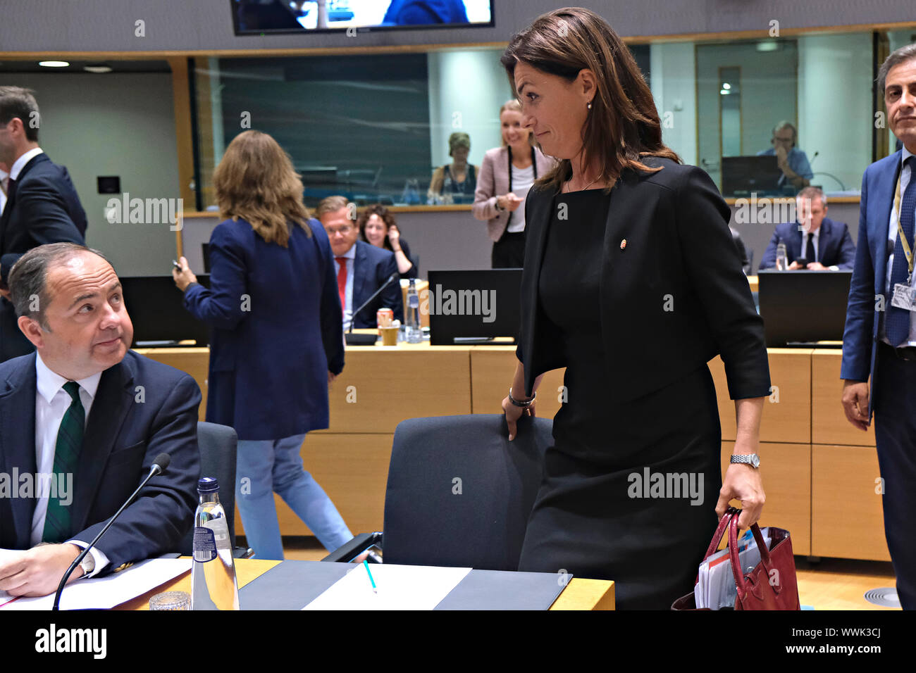 Brussels, Belgium. 16th Sep, 2019. Hungarian Minister of Justice Judit Varga during an European General Affairs Council. Credit: ALEXANDROS MICHAILIDIS/Alamy Live News Stock Photo