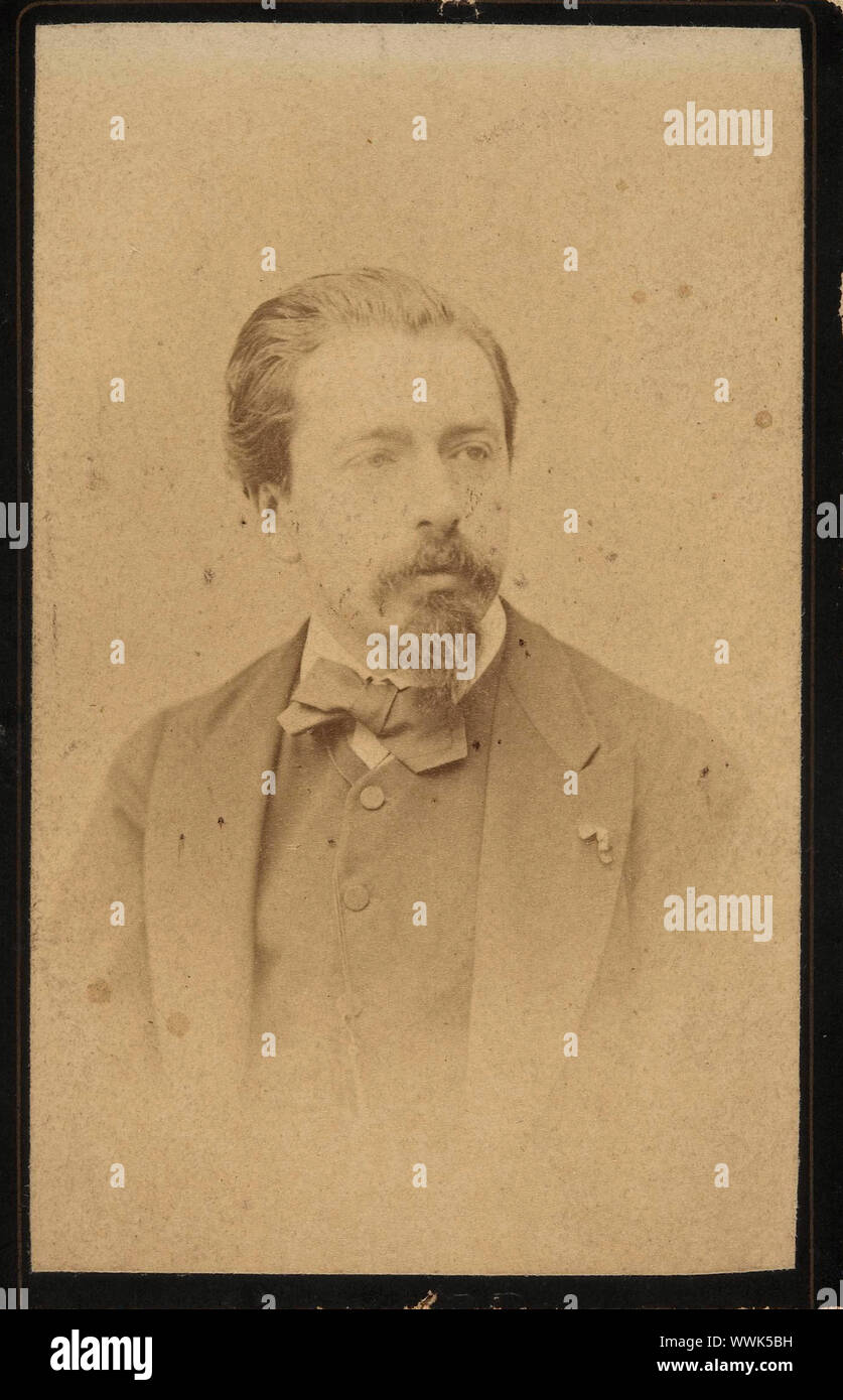 Portrait of the violinist and composer Henryk Wieniawski (1835-1880). Found in the Collection of Muzeum Narodowe, Warsaw. Stock Photo