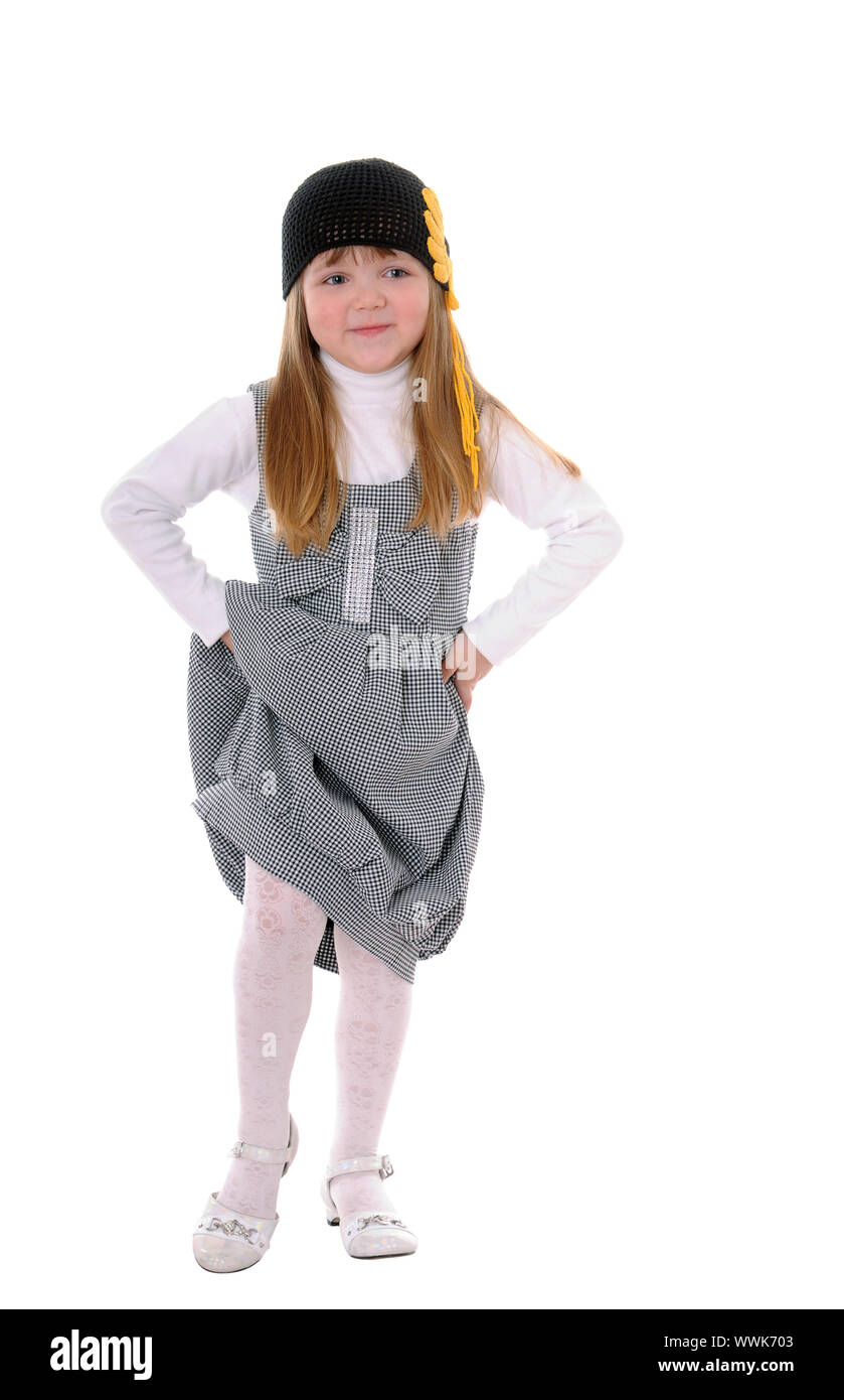 girl in a black hat Stock Photo - Alamy