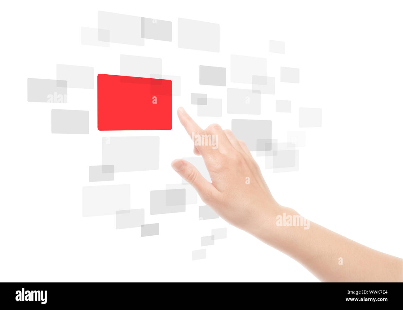 Hand clicking information icon hi-res stock photography and images - Alamy