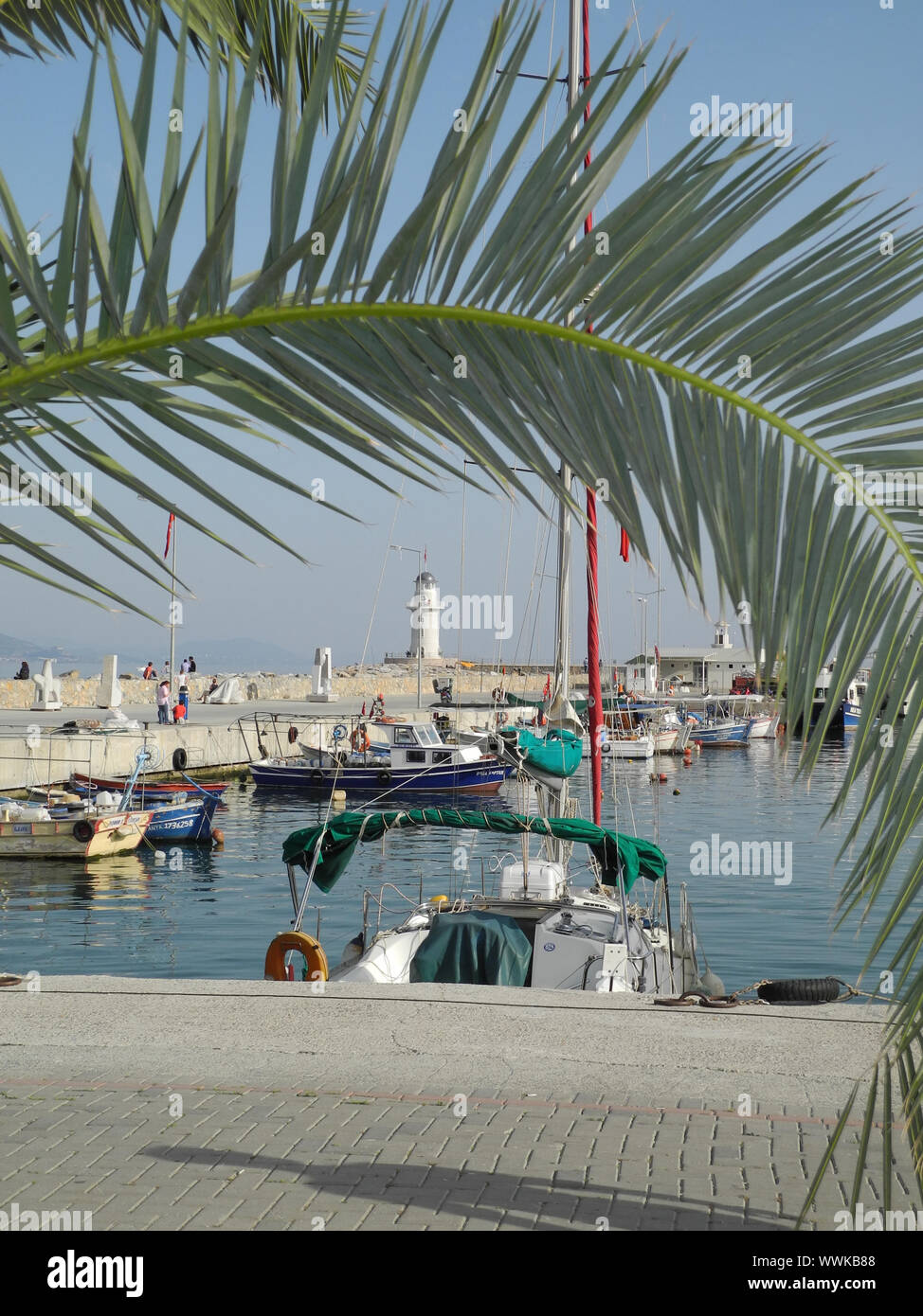 At the port of Alanya, Turkey Stock Photo - Alamy