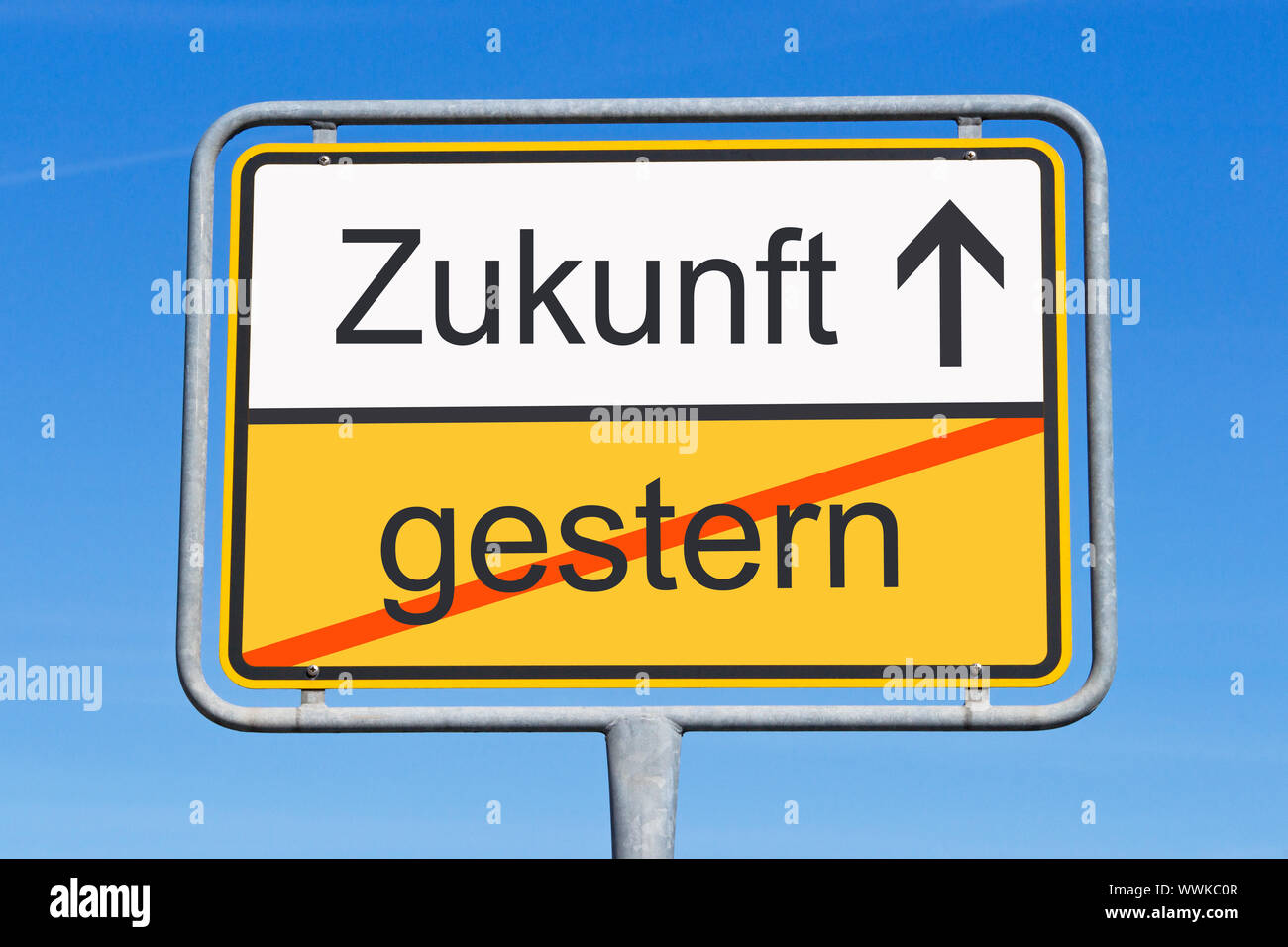 yesterday and future Stock Photo Alamy