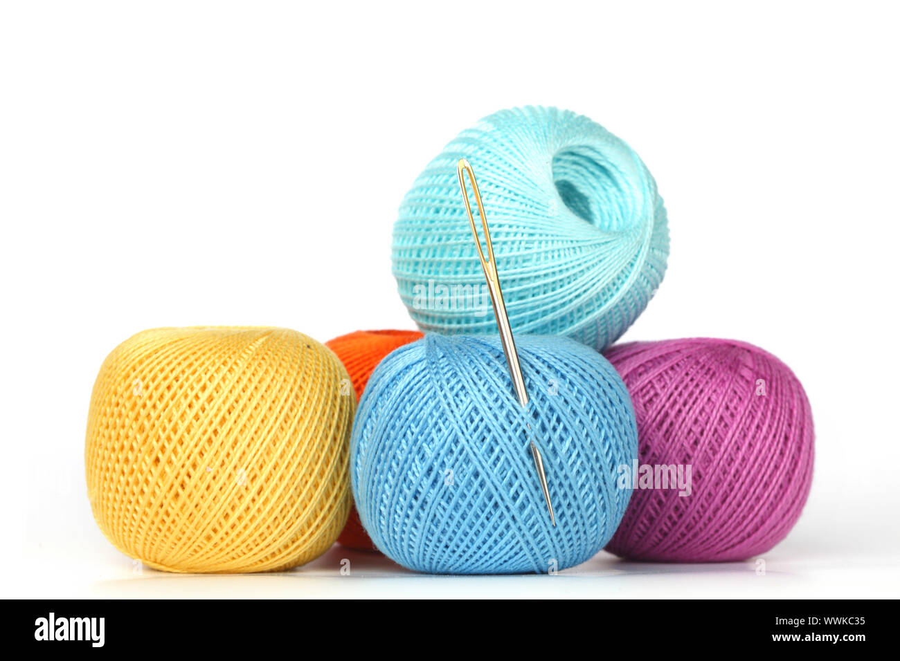 thread isolated on white background Stock Photo - Alamy
