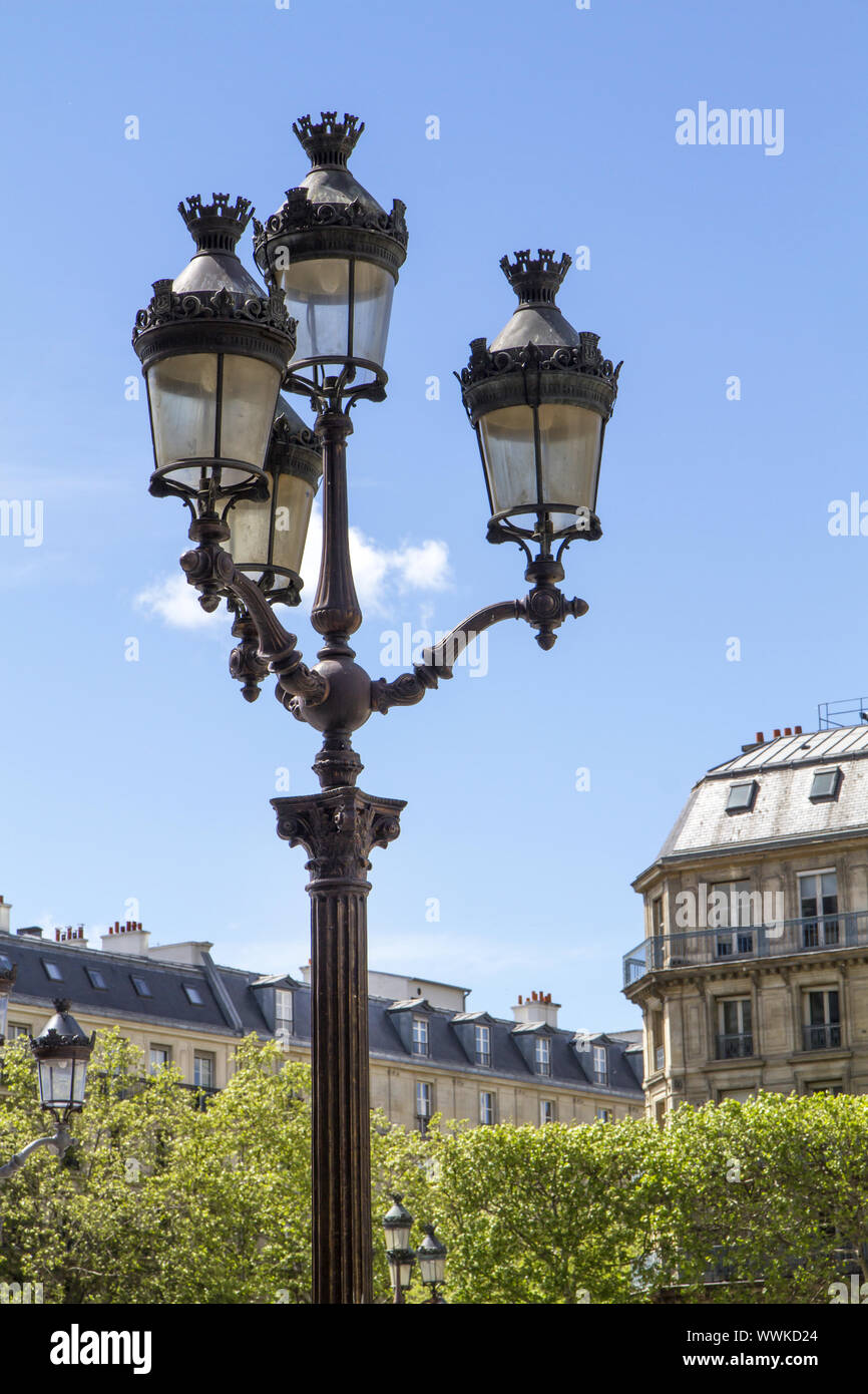 Historic street lamp in Paris, France Stock Photo Alamy