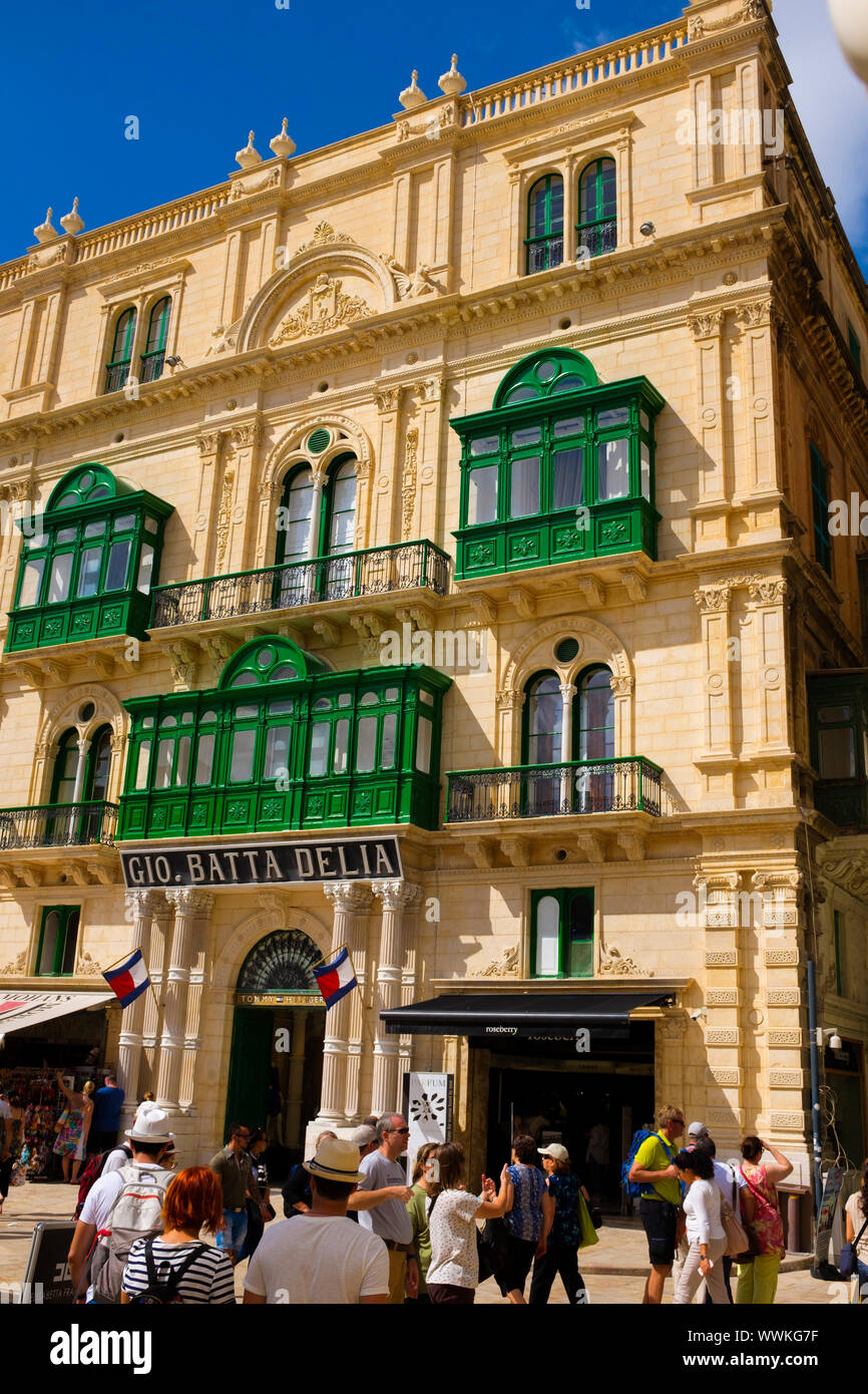 Gio Batta Delia shop in , Valletta, Malta Stock Photo
