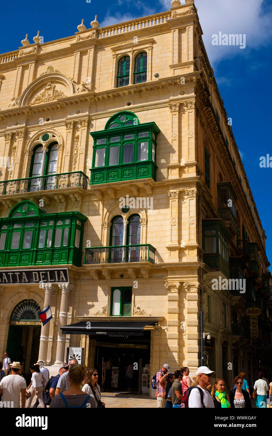 Gio Batta Delia shop in , Valletta, Malta Stock Photo