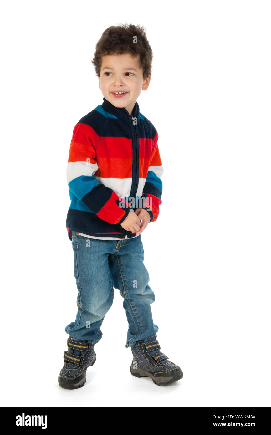 Little Boy Black Curly Hair Cut Out Stock Images Pictures Alamy