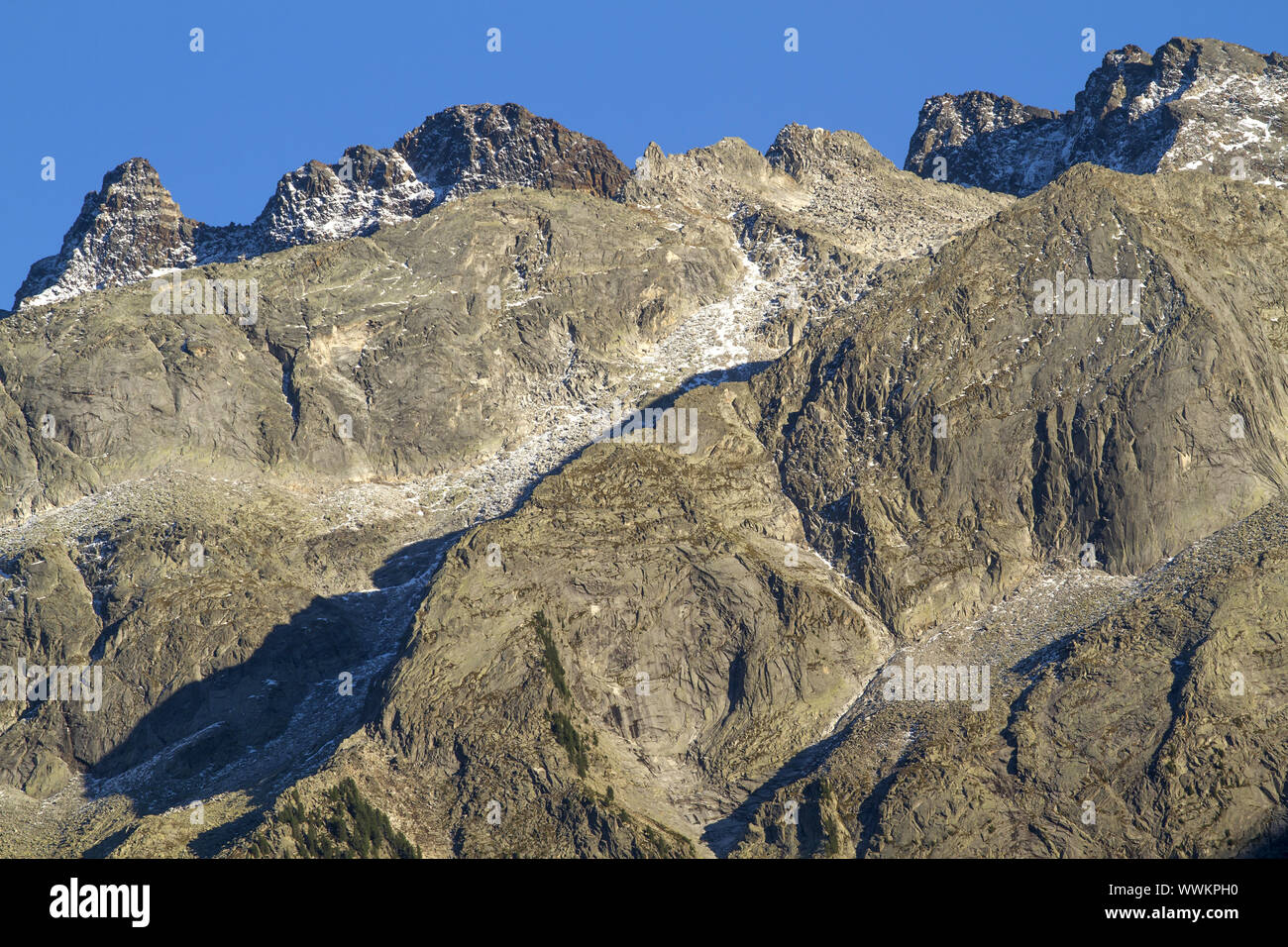 High mountains in South Tyrol, Italy Stock Photo