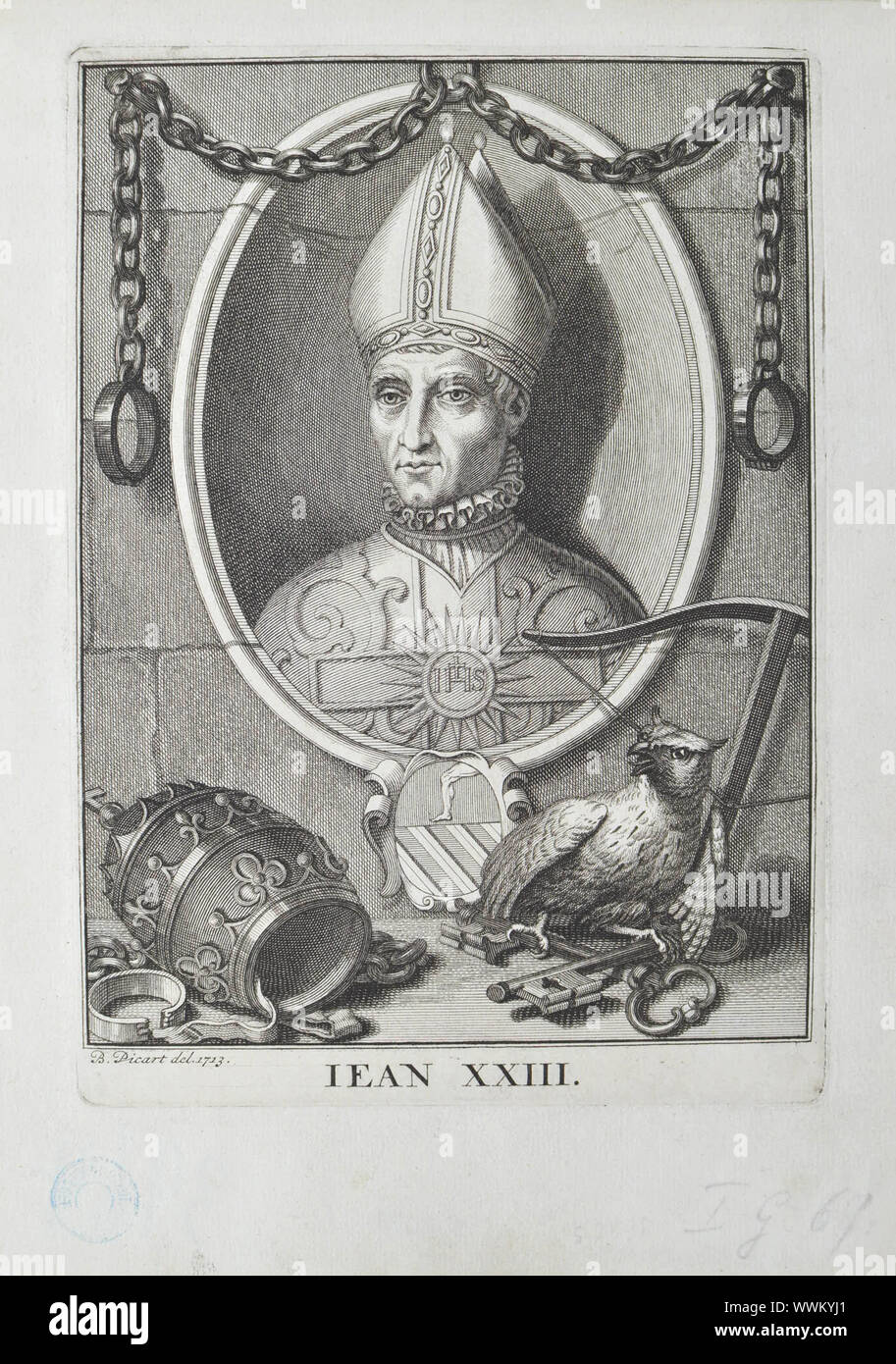 Antipope John XXIII (Baldassare Cossa) , 1713. Private Collection. Stock Photo