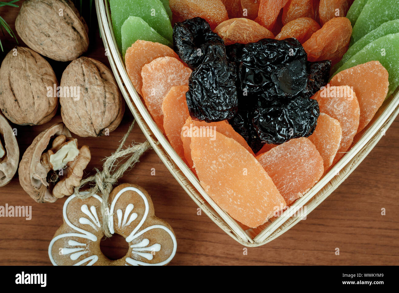 Christmas Dried Fruit and Nuts Stock Photo Alamy