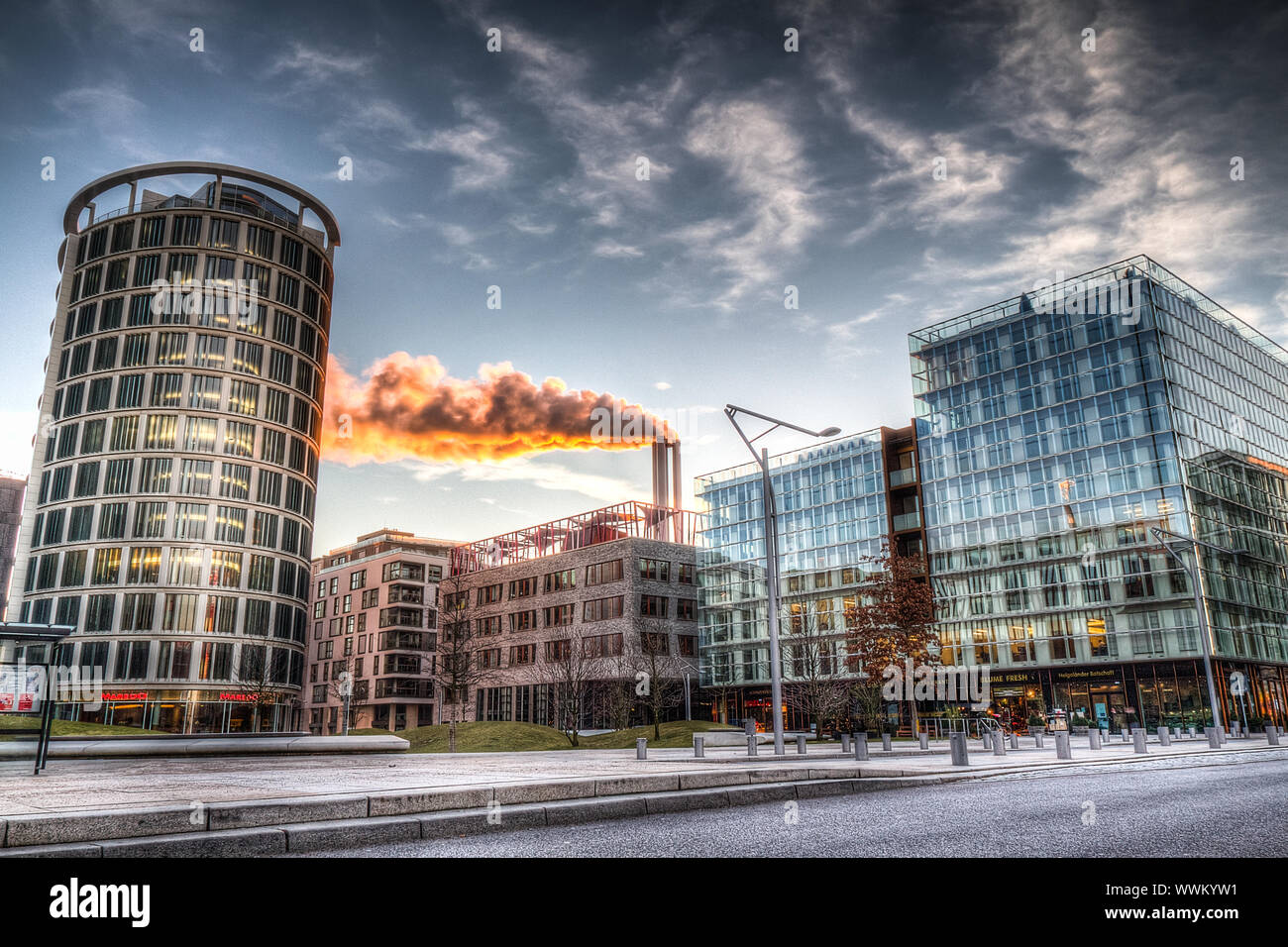 Hafencity Hamburg, Germany Stock Photo