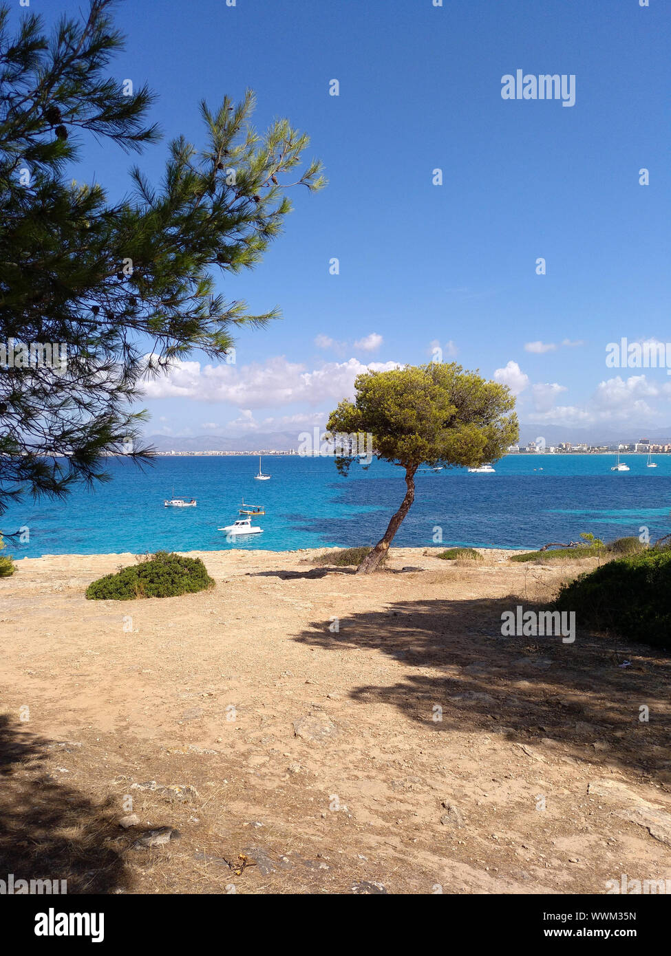 Coastline at Son Veri Nou - Mallorca Stock Photo