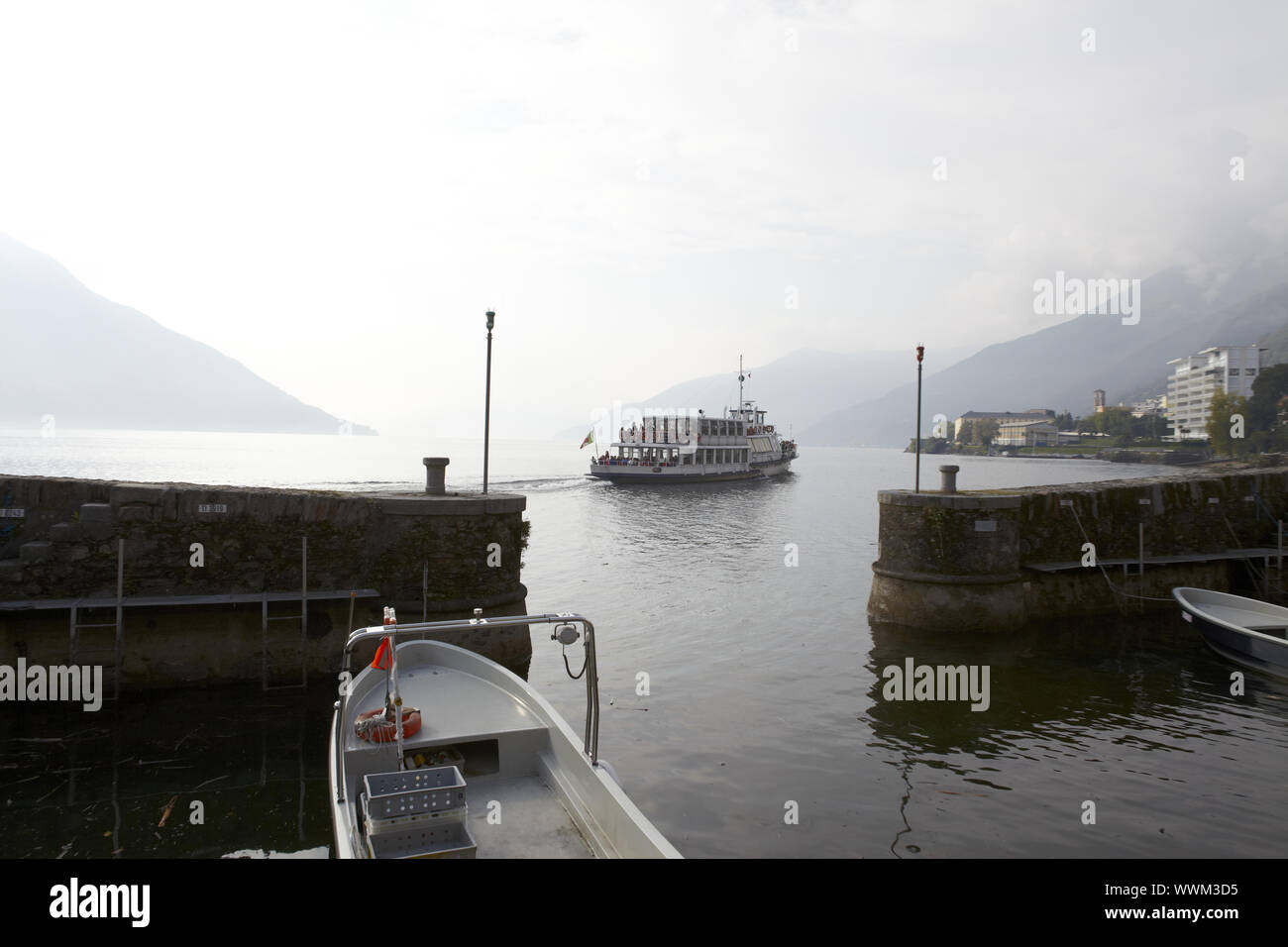 Brissago - harbour exit Stock Photo - Alamy