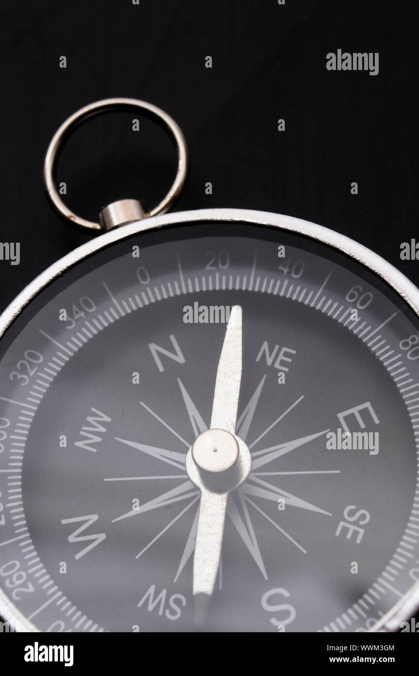 macro of old compass with blank copyspace for text message Stock Photo ...