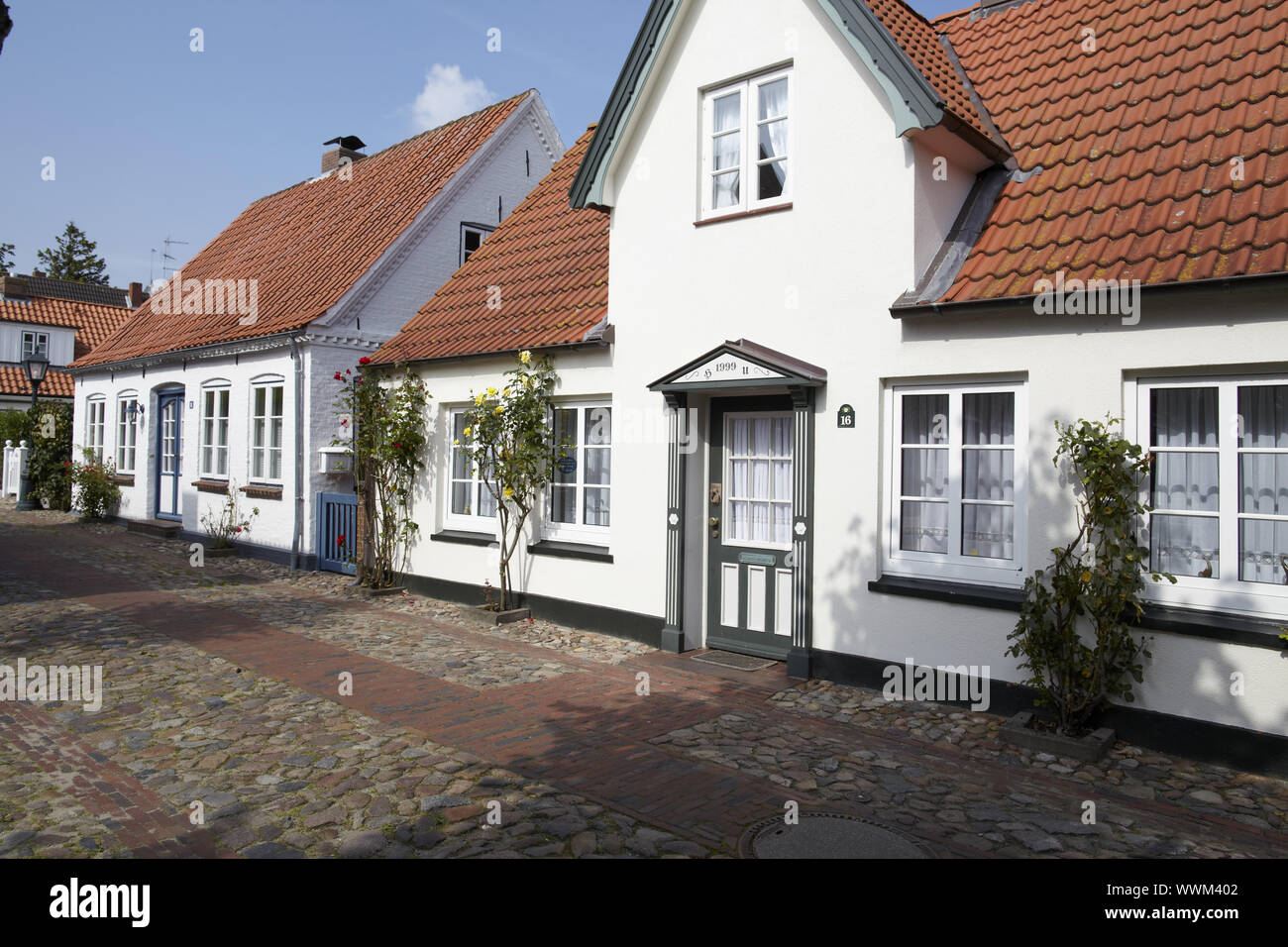 Wyk (Föhr) - Friesian house Stock Photo