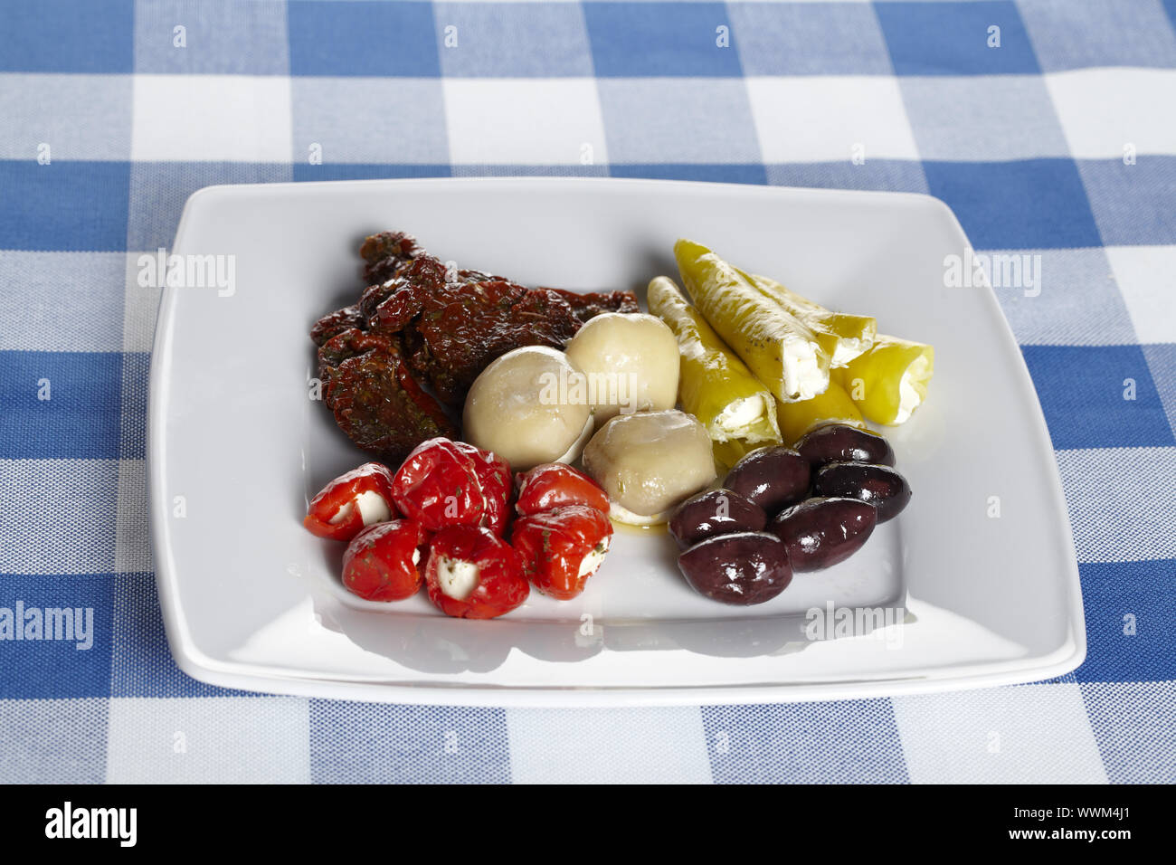 Plate with antipasti Stock Photo - Alamy