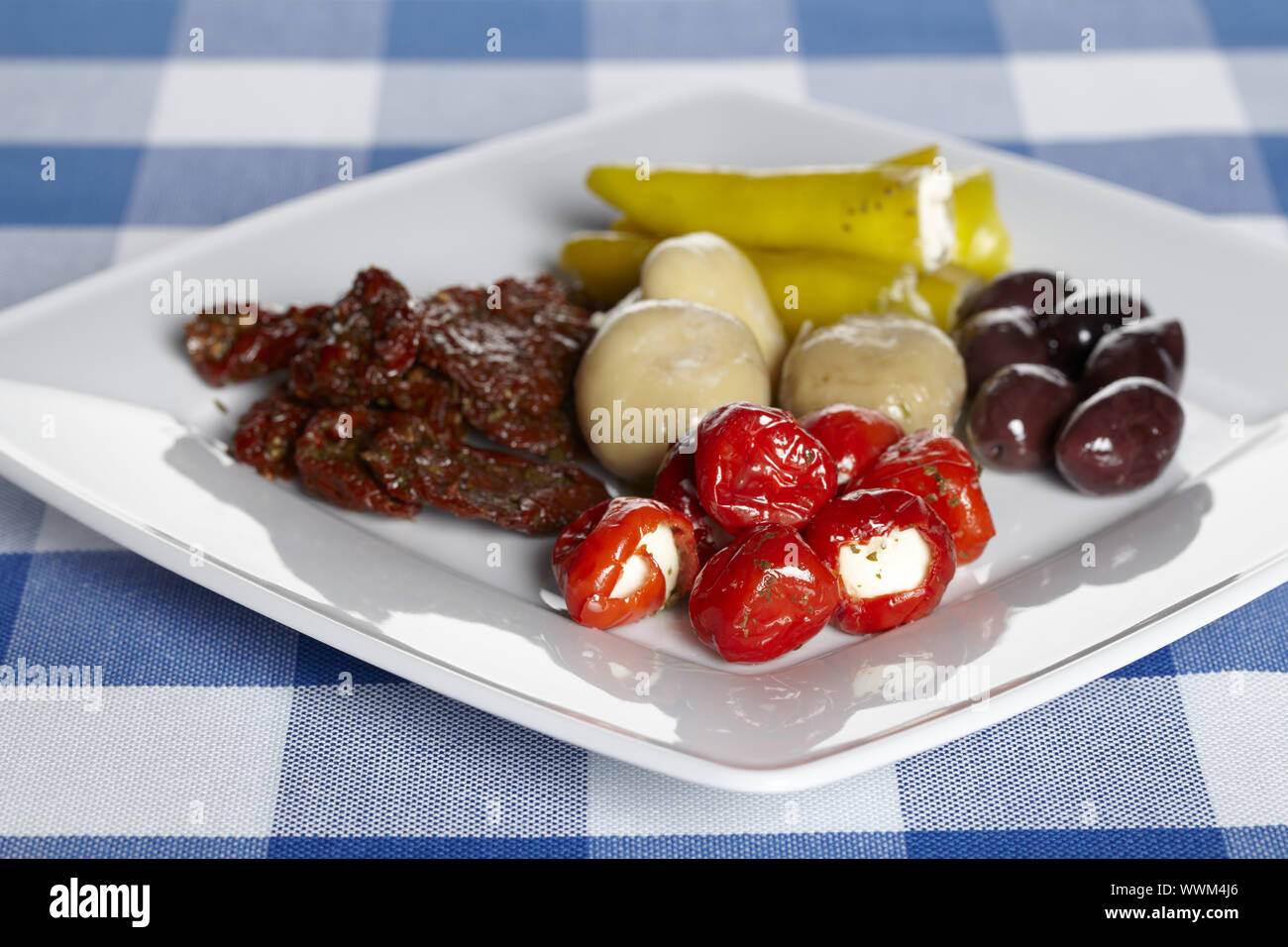 Plate with antipasti Stock Photo - Alamy