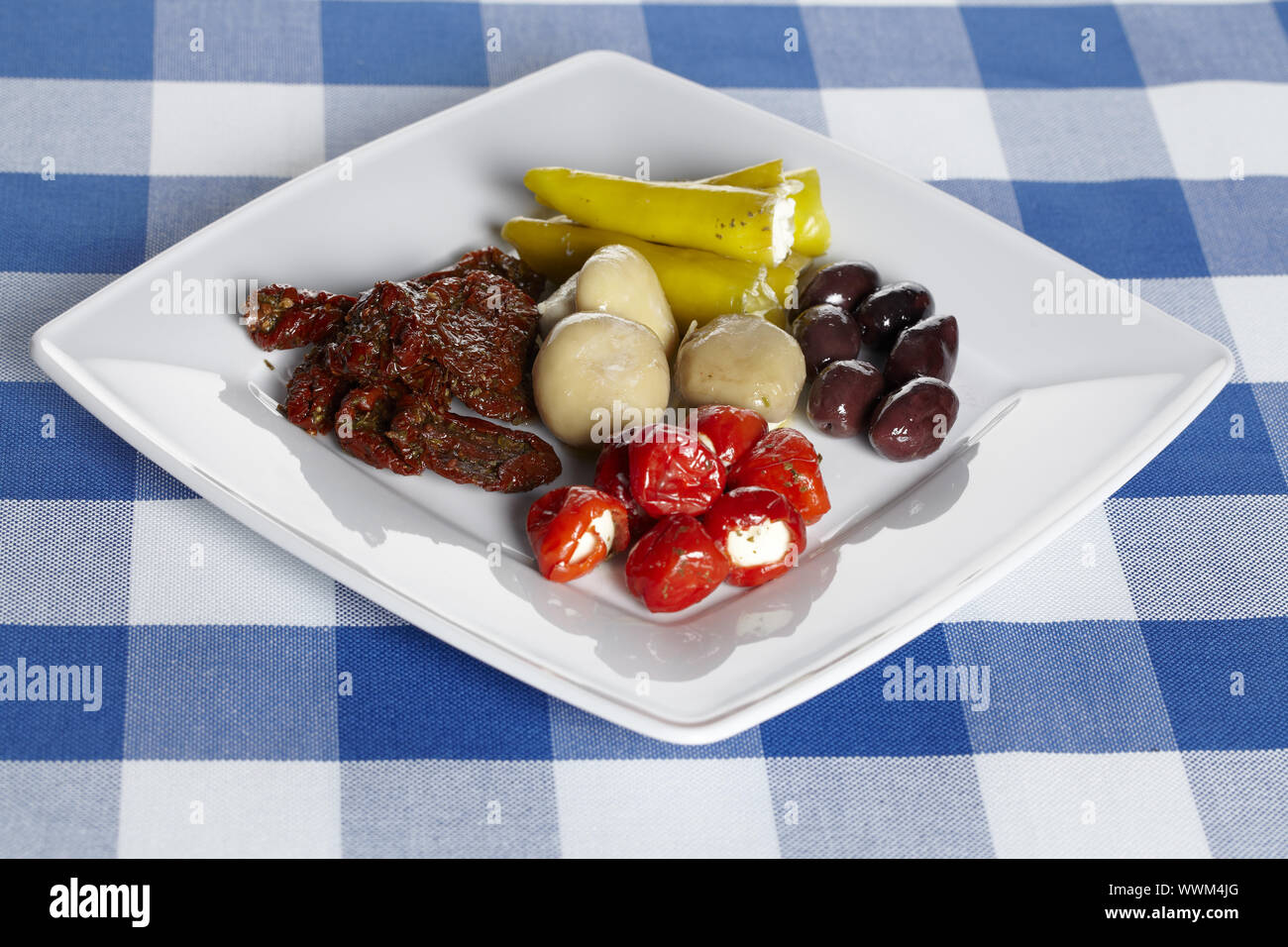 Plate with antipasti Stock Photo - Alamy