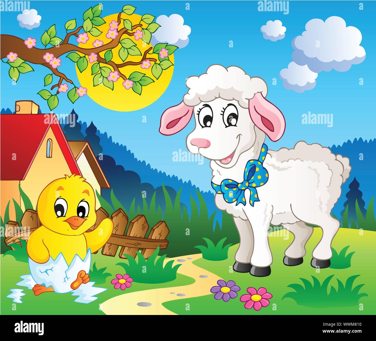 Scene with spring season theme 3 Stock Vector Image & Art - Alamy Scene with spring season theme 3 Stock Vector Image & Art - Alamy