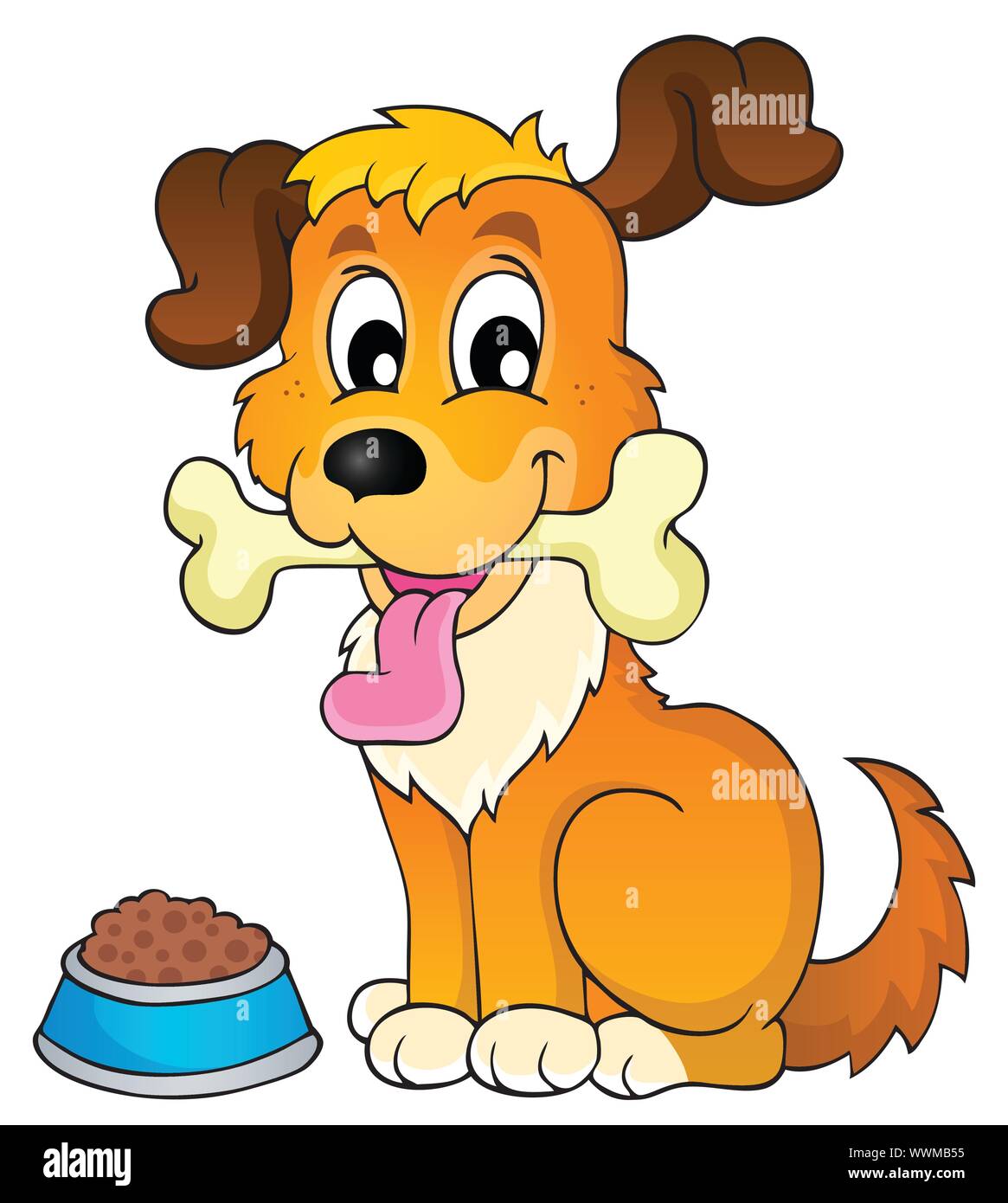 Image with dog theme 2 Stock Vector