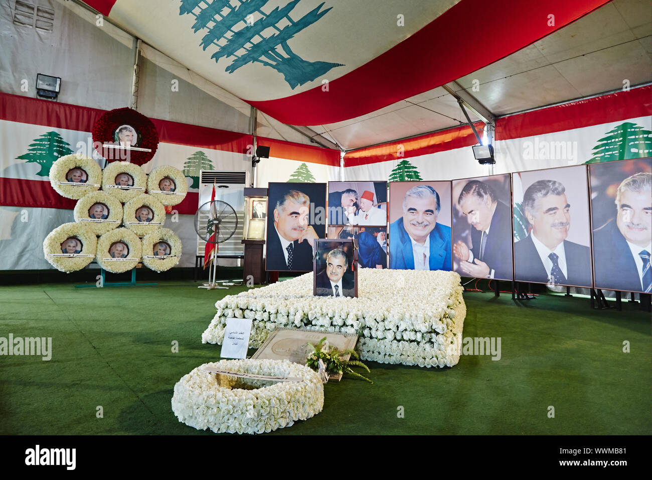 Rafik Hariri grave memorial - Beirut, Lebanon. Stock Photo