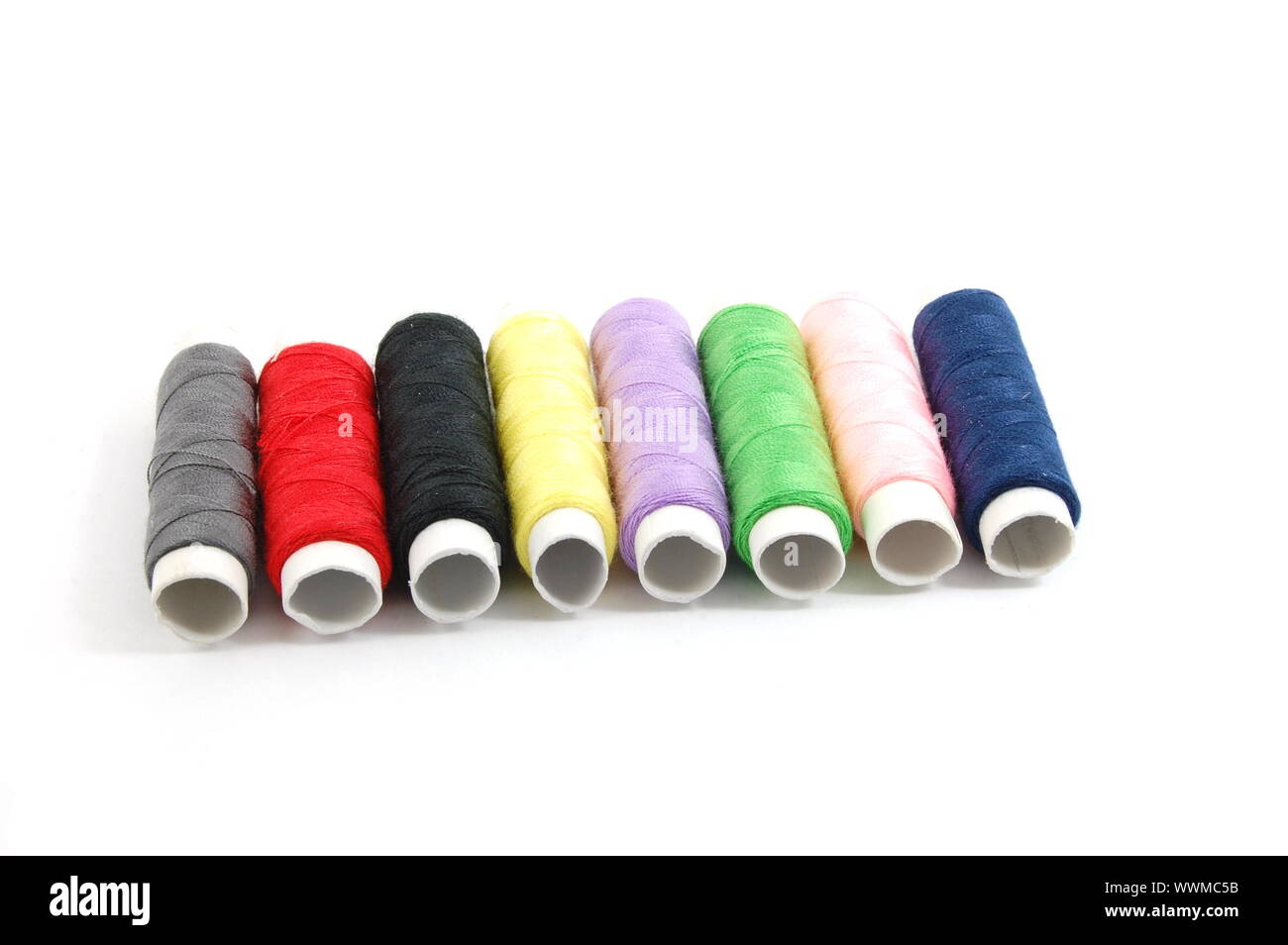 sewing kit isolated on a white background Stock Photo - Alamy