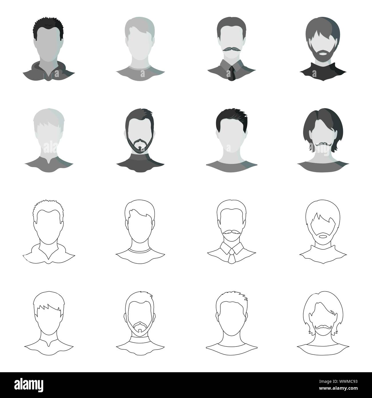 Vector design of professional and photo sign. Collection of professional and profile vector icon for stock. Stock Vector