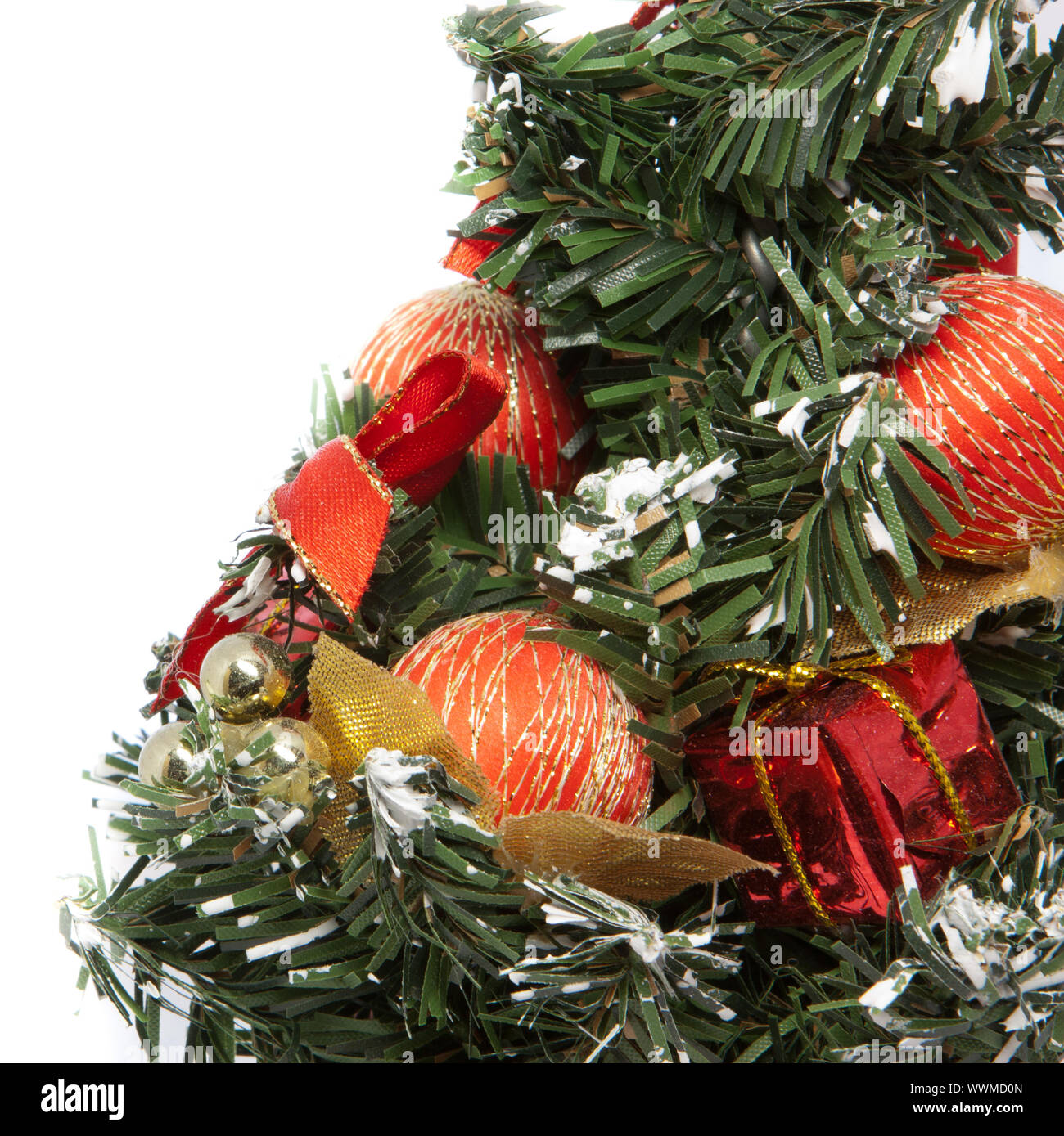 Christmas Tree isolated on the white background Stock Photo - Alamy