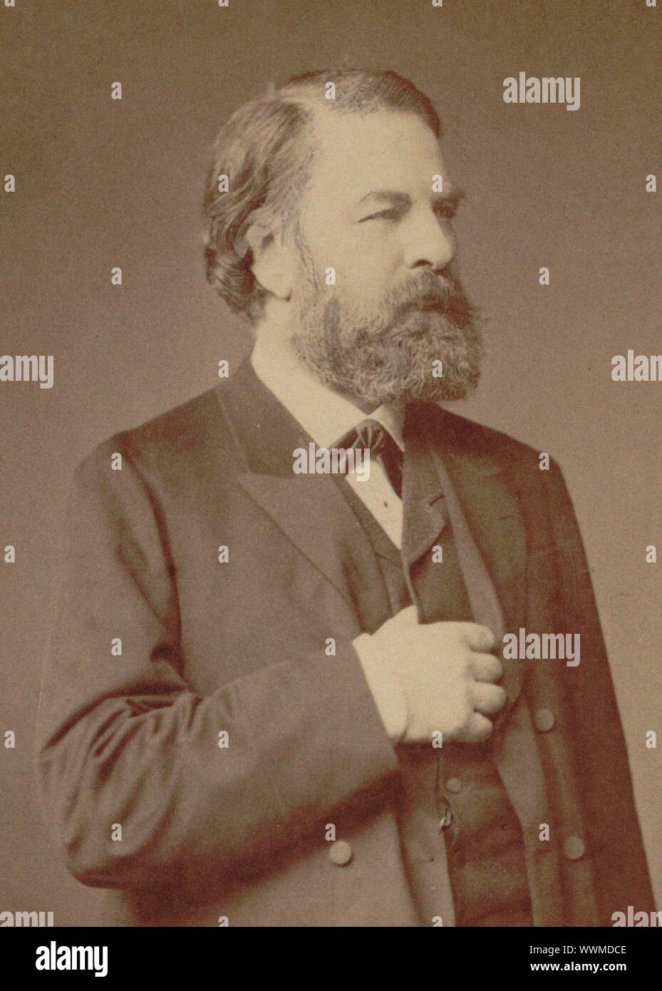 Portrait of the violinist and composer Joseph Joachim (1831-1907) , 1887. Private Collection. Stock Photo