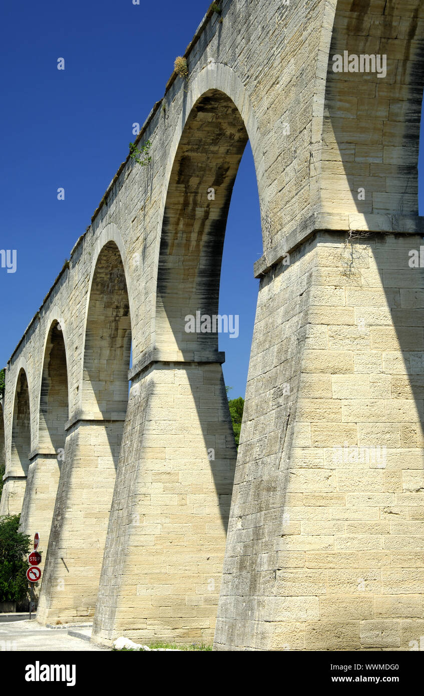 Aqueduct, Carpentras, Provence, France Stock Photo