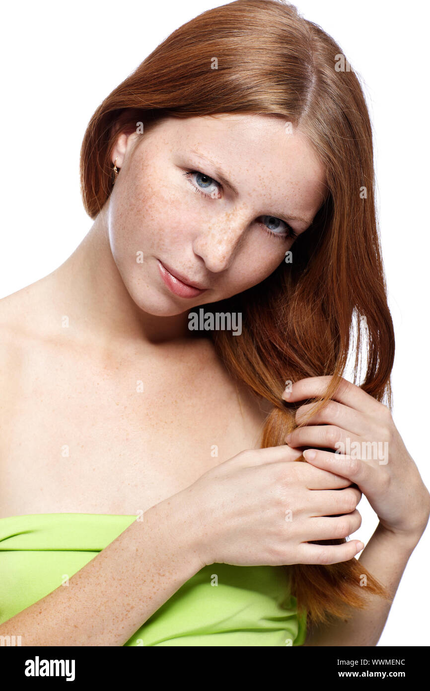 portrait-of-beautiful-red-haired-model-posing-stock-photo-alamy