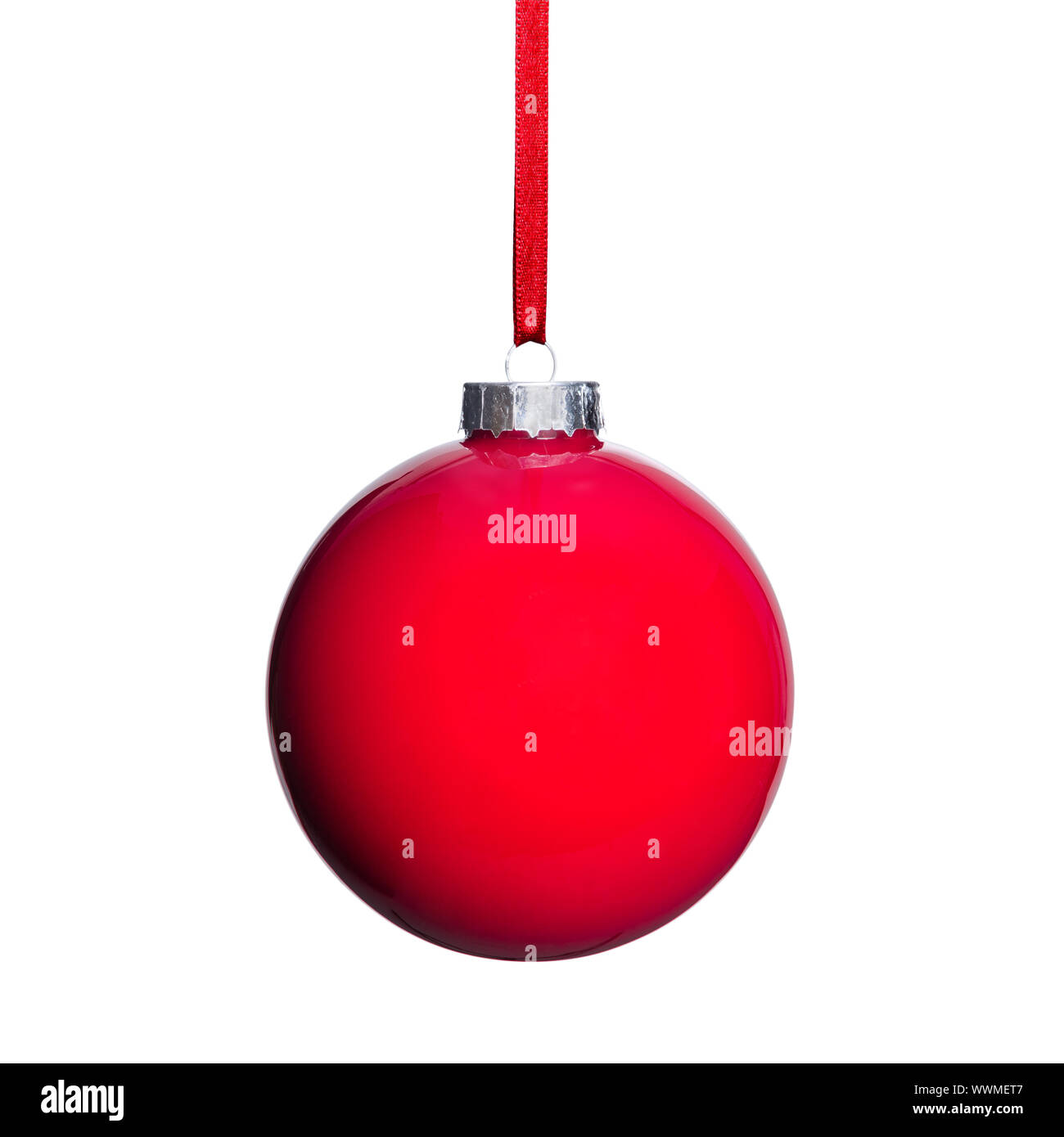 red Christmas tree ball Stock Photo Alamy