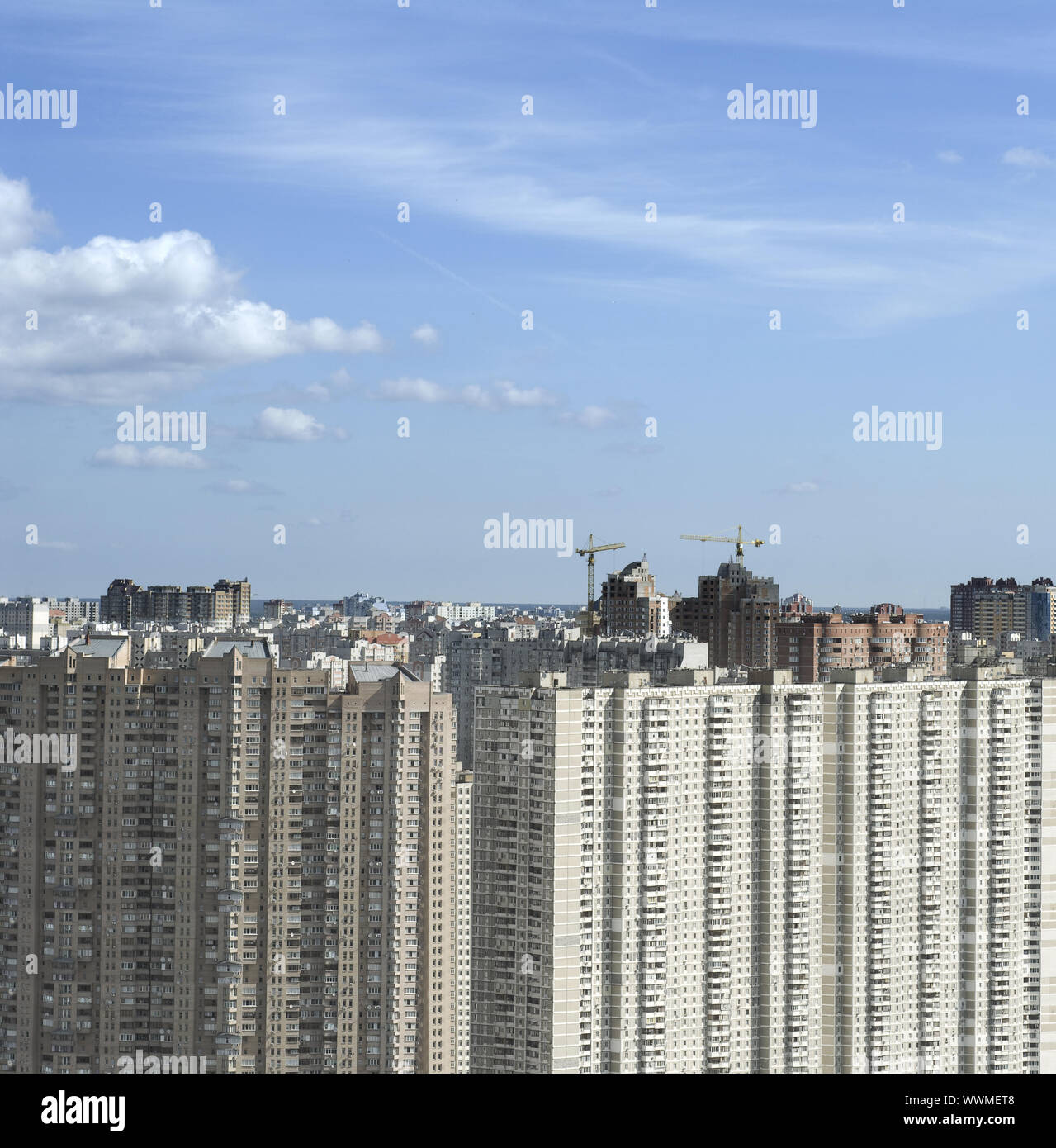 big fancy apartment buildings in residential settlement Stock Photo Alamy
