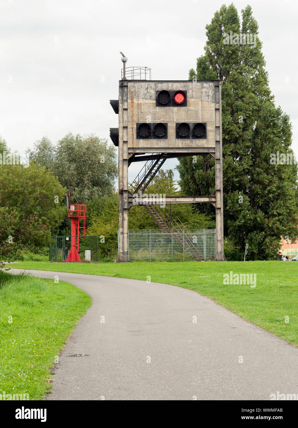 Port traffic signal Stock Photo Alamy