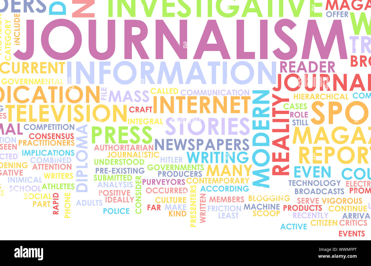 Journalism Career Newspaper Report as a Concept Stock Photo Alamy