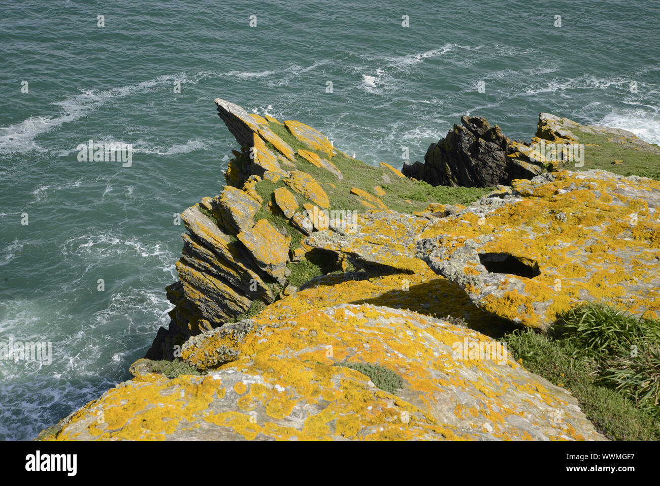 Coast of the ile de groix brittany stock photo alamy