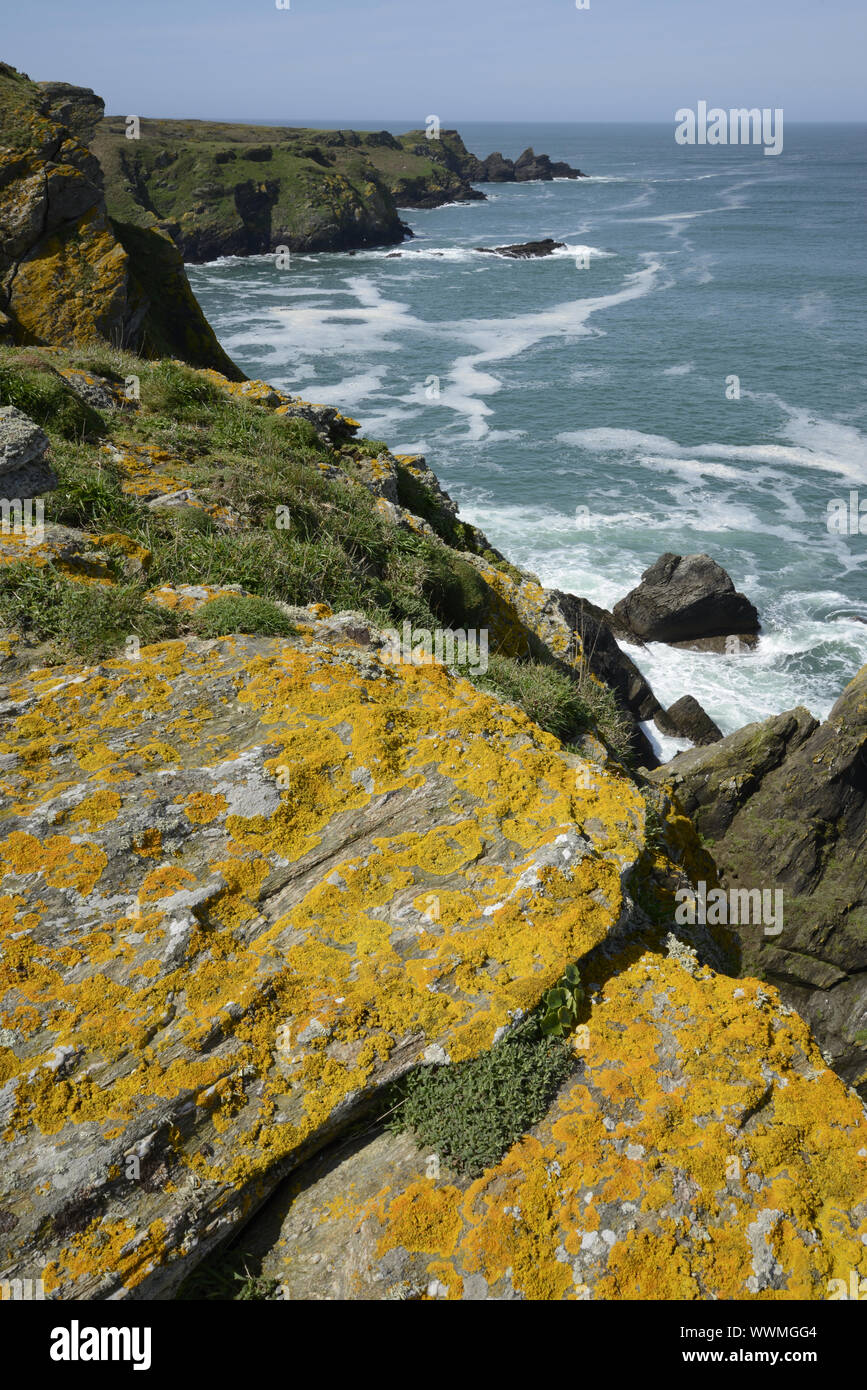 Coast of the ile de groix brittany stock photo alamy