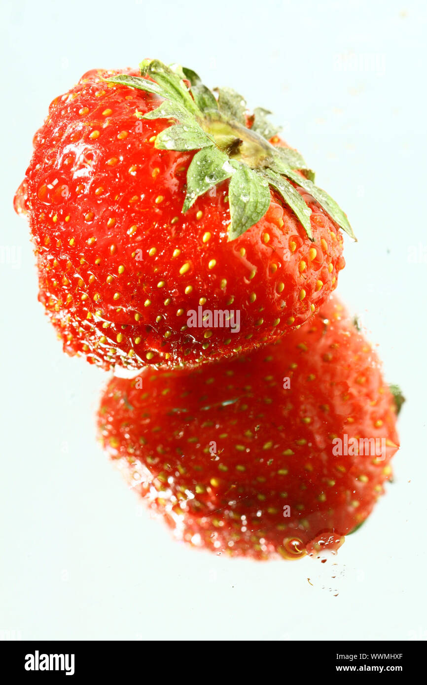 strawberry isolated on white background Stock Photo - Alamy