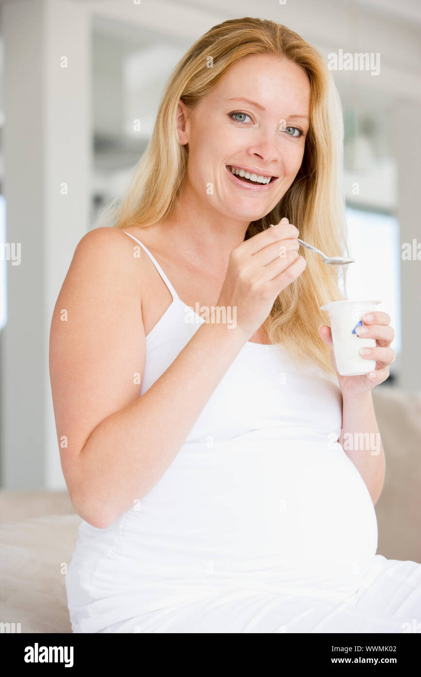 Woman yoghurt pot hires stock photography and images Alamy